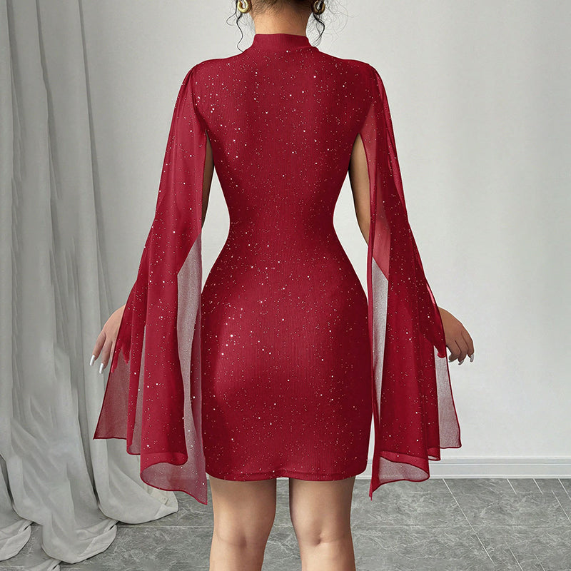 Sparkly Bodycon Mini Cocktail Dress
