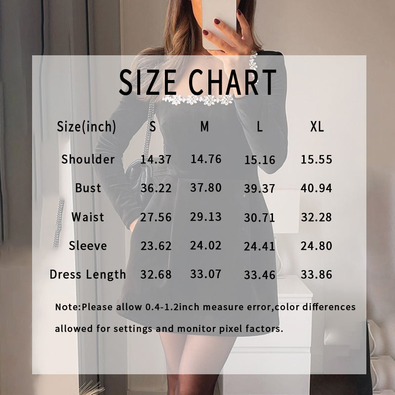 Rhinestone Square Neck Velvet Mini Dress