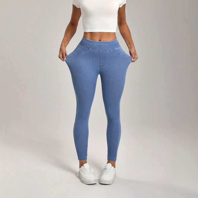 Premium Quality High Waist Double Pocket Sports Casual Ankle Banded Pants