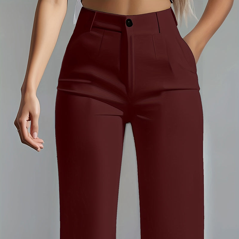 Relaxed Fit Straight Leg Trousers