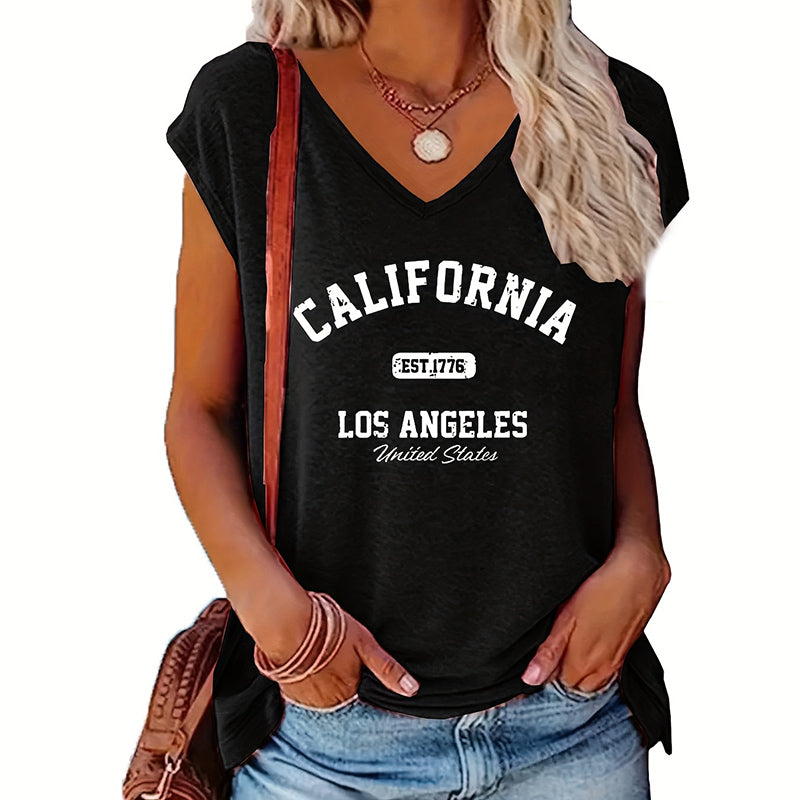 2 Pack Summer California Graphic Printed T-Shirt
