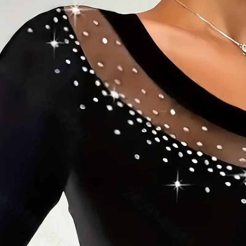Sexy Slim Fit Shoulder Long Sleeve Clubwear