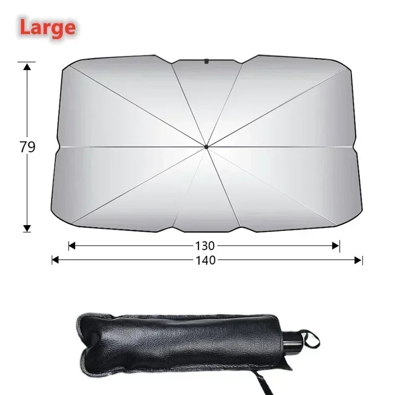 Fold Auto Car Windshield Sun Shade Covers Front Window Sunscreen Sun Visors Heat Insulation Sunshade Parasol for Car Accessories