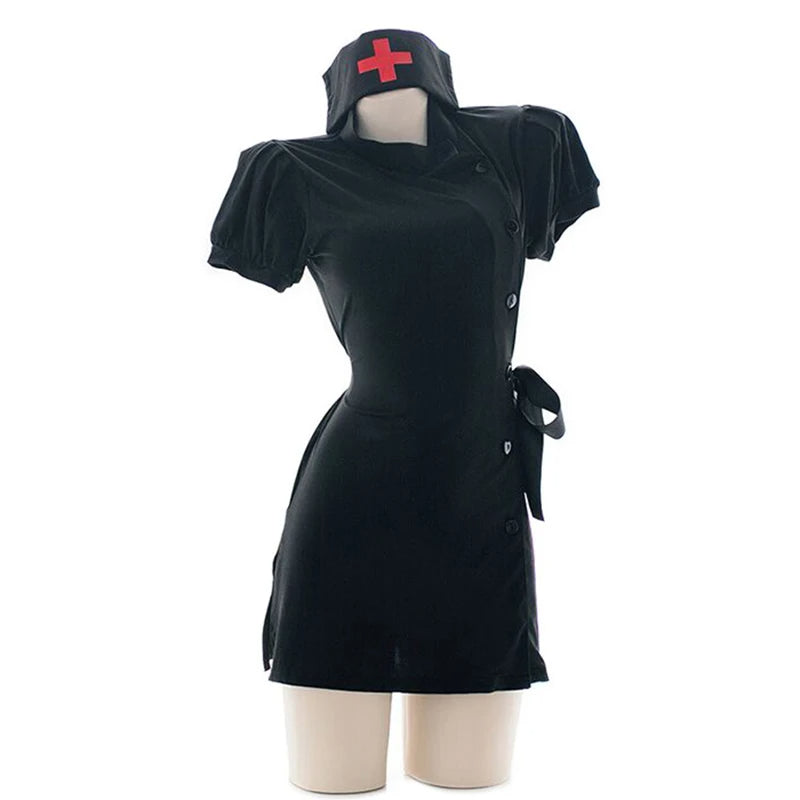Sexy Lingerie Seduction Nurse Dress Up Short Skirt Uniform Suit