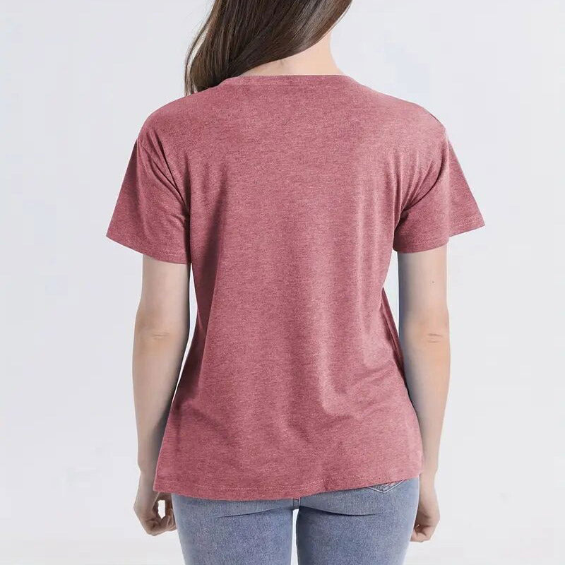 Colorful Elephant Print Casual T-Shirt