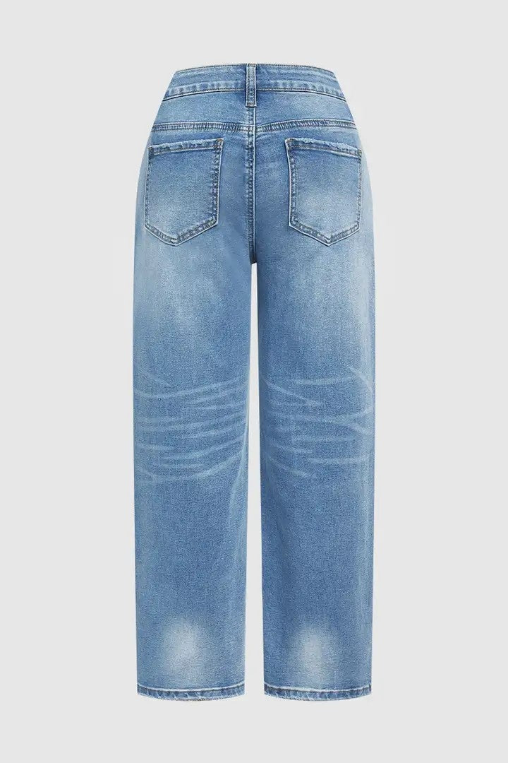 Casual Low-Rise Cropped