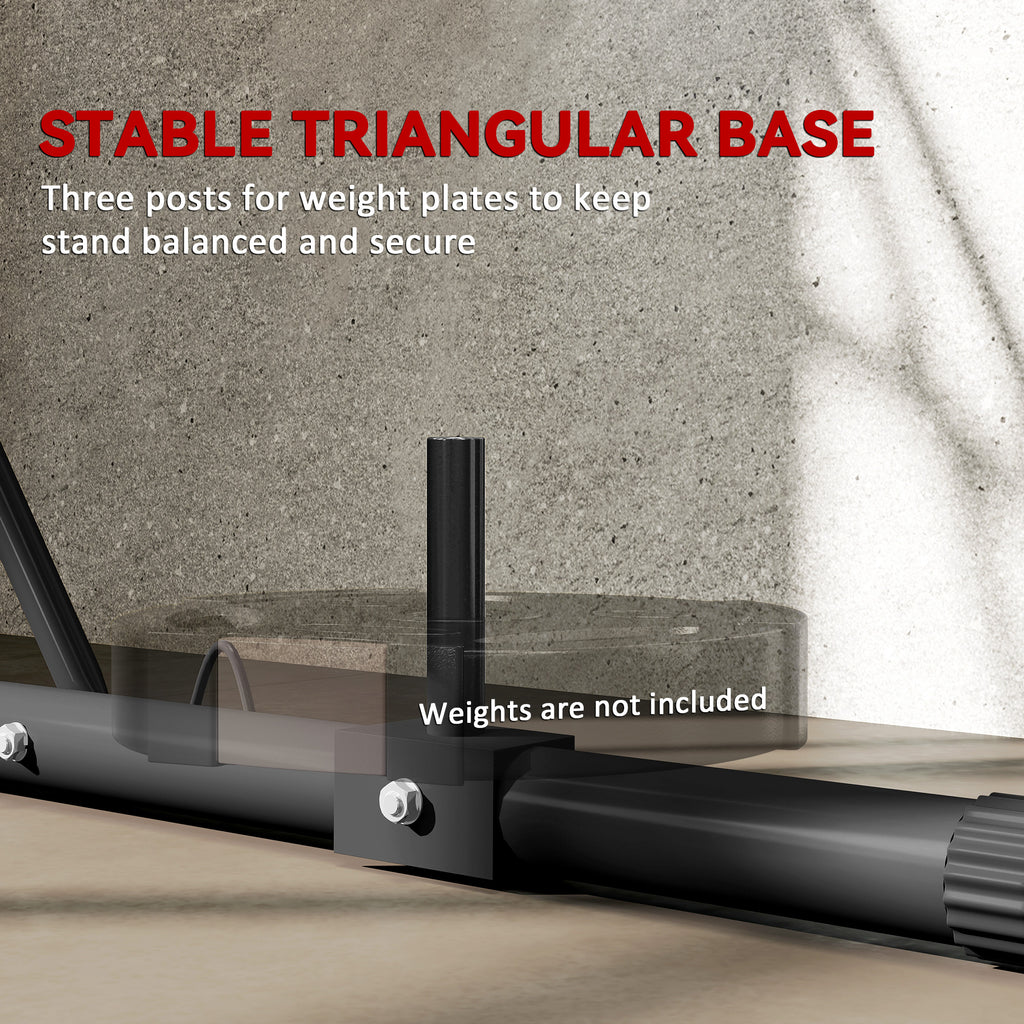Foldable Punch Bag Stand, Height Adjustable Heavy Bag Stand with Weighted Base, For Home Gym