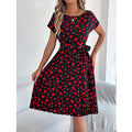 Heart Print Mini Dress