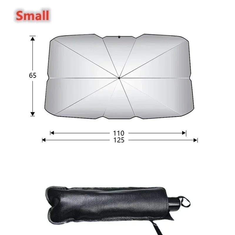 Fold Auto Car Windshield Sun Shade Covers Front Window Sunscreen Sun Visors Heat Insulation Sunshade Parasol for Car Accessories