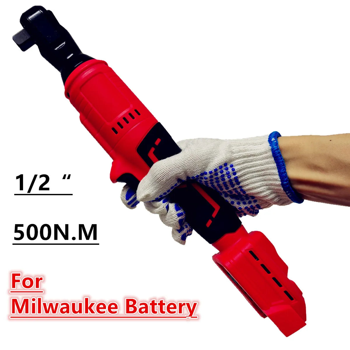 500N.m Brushless Ratchet Wrench 1/2'' Electric Driver Removal Screw Nut Repair Power Tools For Milaukee 18V Battery
