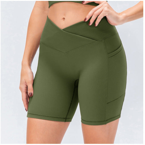 Chrysanthemum Shorts High Waist Hip