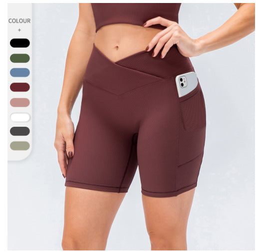 Chrysanthemum Shorts High Waist Hip