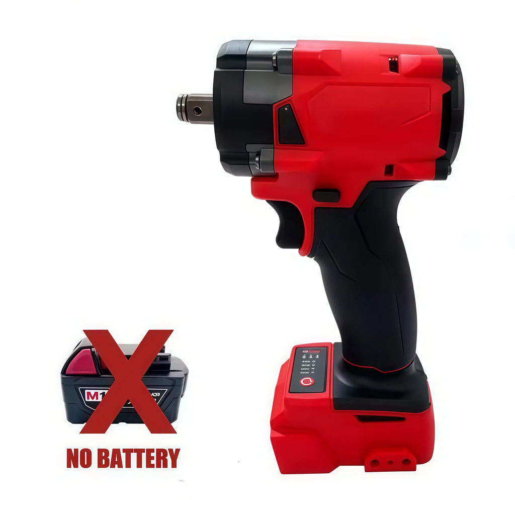 Milwaukee 400N Brushless Cordless 1/2 Electric Wrench Car Truck Repair Screwdriver Impact Drill Rechargable For 18V Battery Tool
