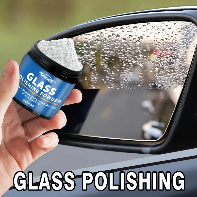 Glass Polishing Powder - Professional Car Windshield Scratch Remover, Camper Mirror Clarity Restorer