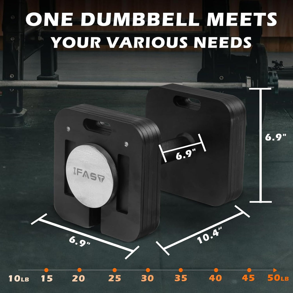 Adjustable Dumbbell 9 In 1 Free Weights For Full-Body Home Gym Workouts