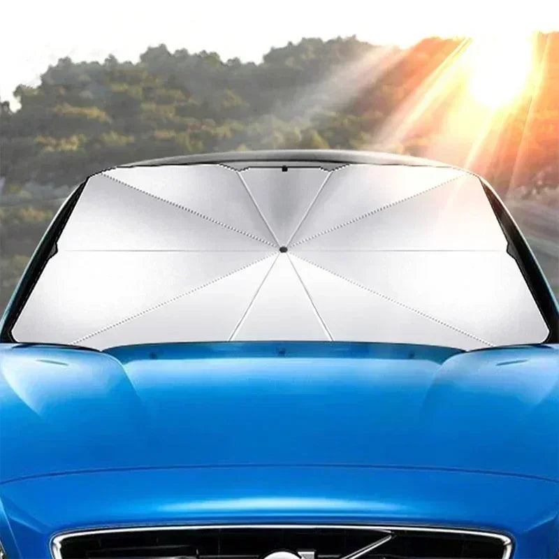 Fold Auto Car Windshield Sun Shade Covers Front Window Sunscreen Sun Visors Heat Insulation Sunshade Parasol for Car Accessories