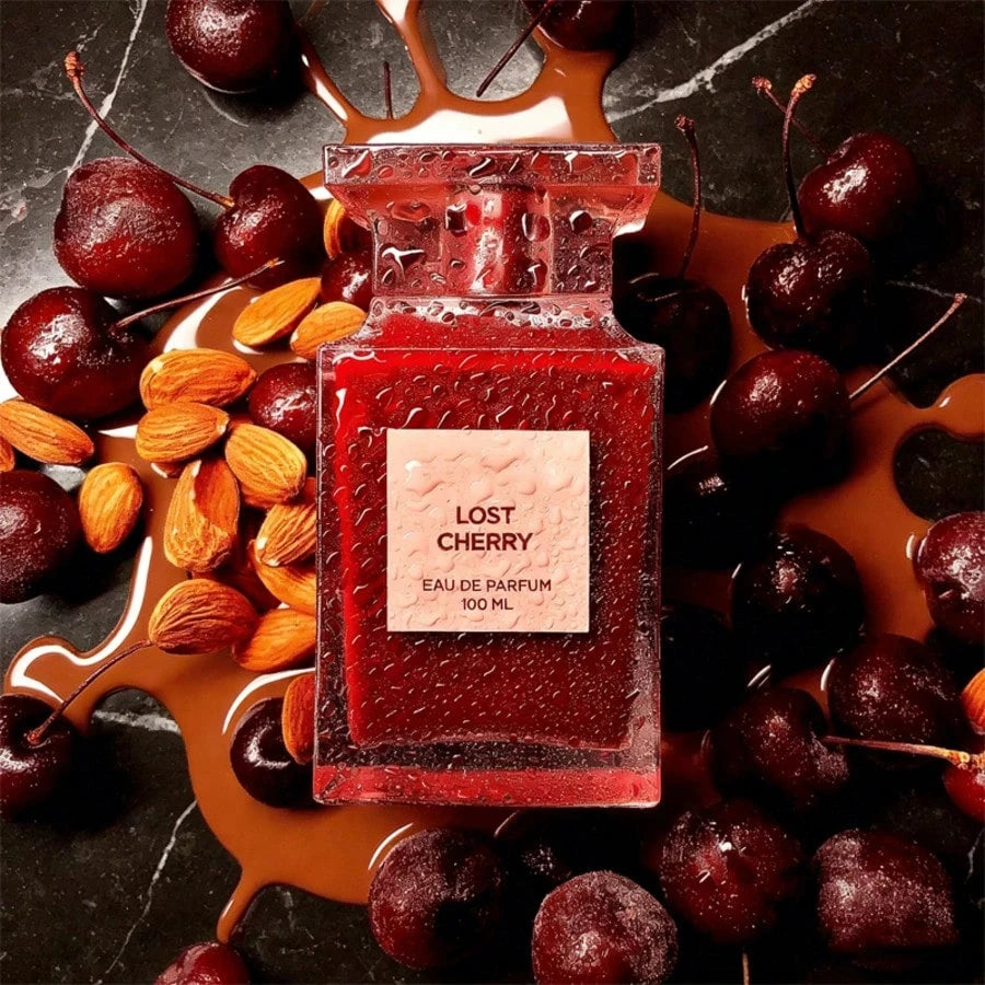 TOM FORDs Lost Cherry Eau De Parfum. Lost Cherry Immerses The Senses In A Candy-Like Gleam Of Black Cherry And Bitter Almond. It's A Great Gift For Best Friends, Girlfriends, Sisters And Mothers. Gift-Giving. 3.4 Fl.Oz / 100ml.