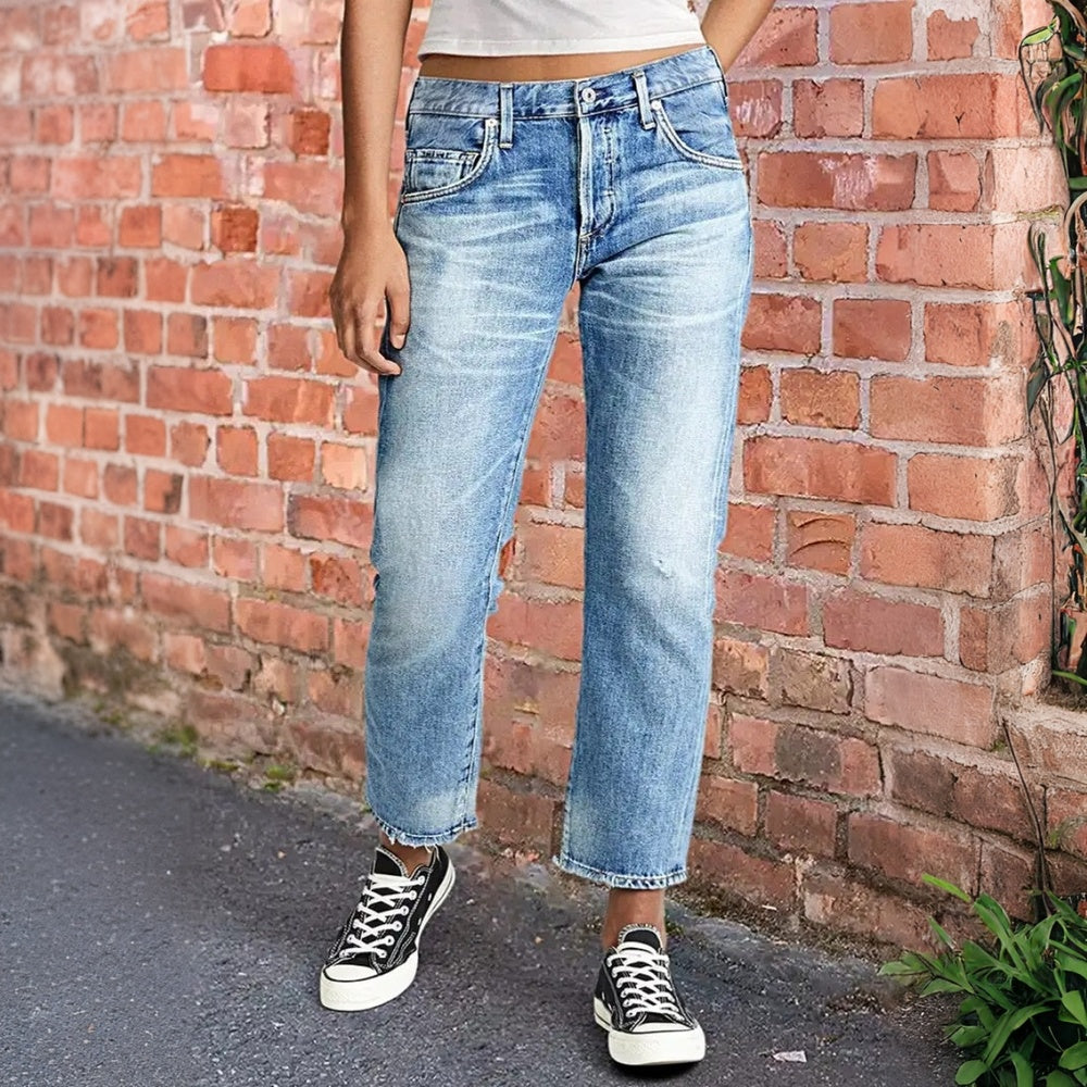 Casual Low-Rise Cropped