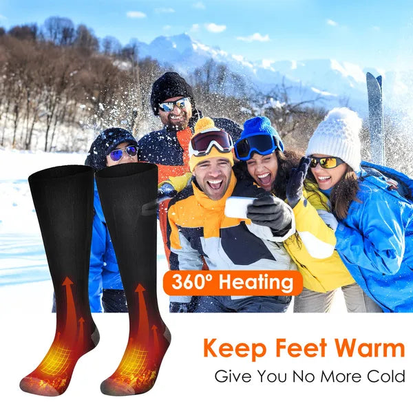 Electric Heated Rechargable Feet Warming Socks Machine Washable