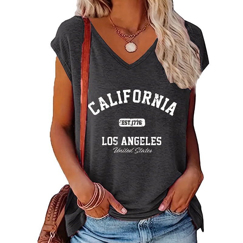 2 Pack Summer California Graphic Printed T-Shirt