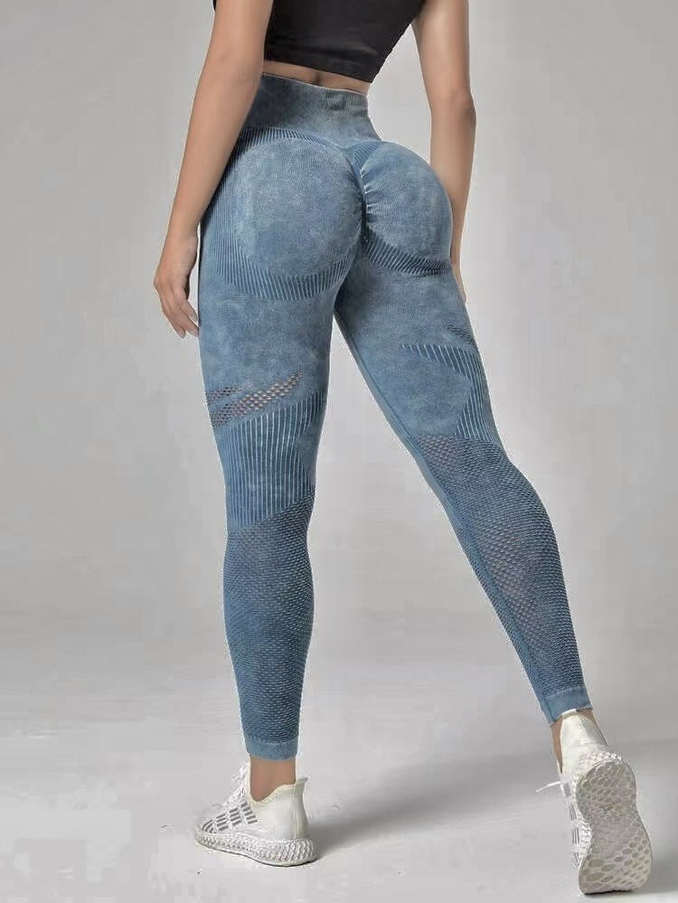 Premium Hollow Design Seamless Leggings High Waist Hip Lifting