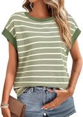 Striped Casual Loose Fit Crew