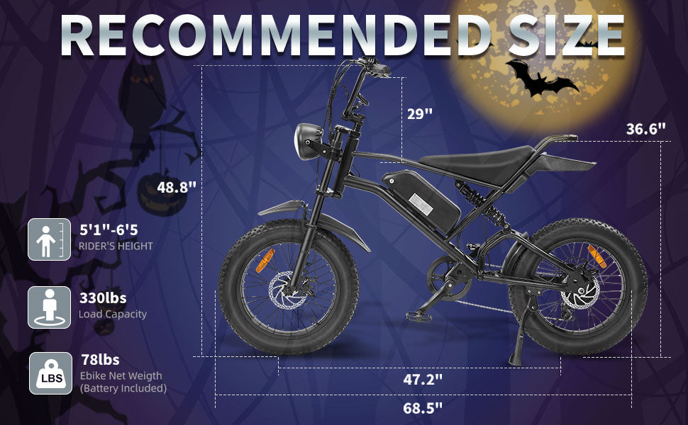 Electric Bike For Adults With 1500W Peak Motor,Max 33MPH & 70Miles,Moped Ebikes With 15AH Battery,20in Fat Tire Commuting Off Road Mountain Ebike,Max 440LBS,UL2849 Certified