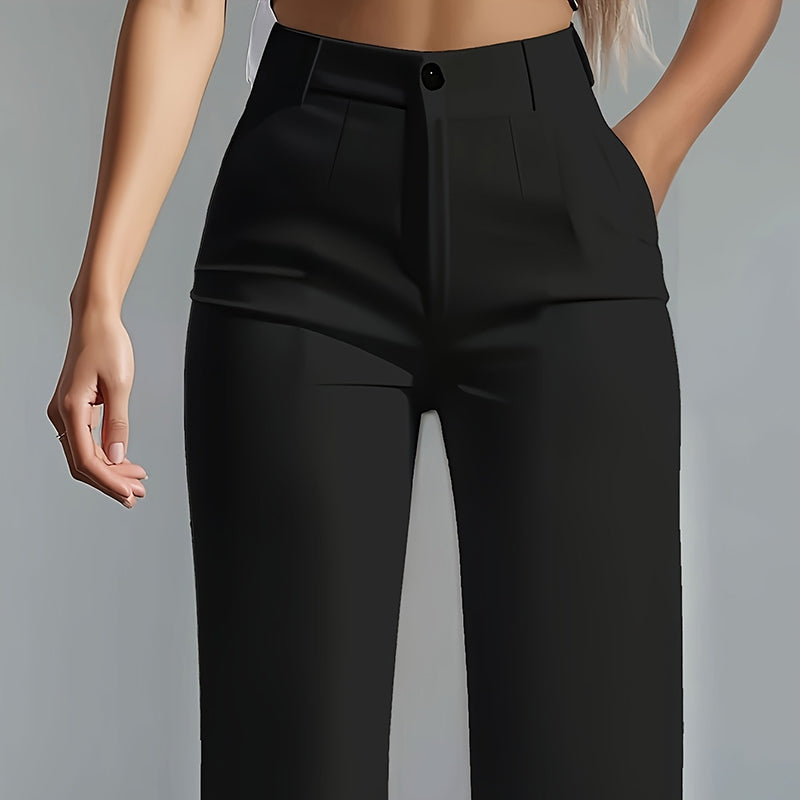 Relaxed Fit Straight Leg Trousers