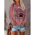 Dog Lover Graphic  Pullover Casual Shirt