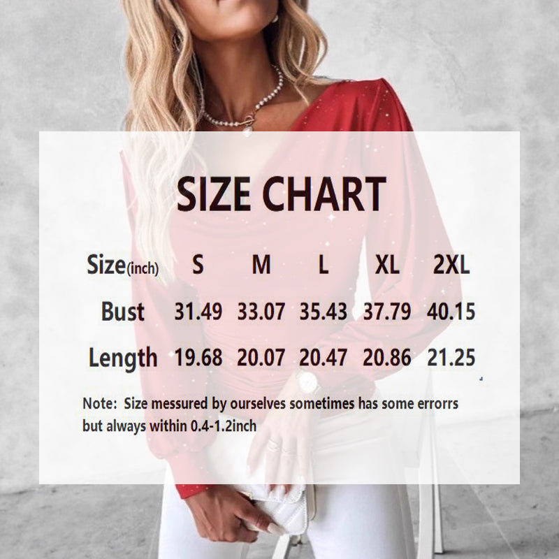 Elegant Cowl Neck T-Shirt With Star Sequin & Ruffle Detail