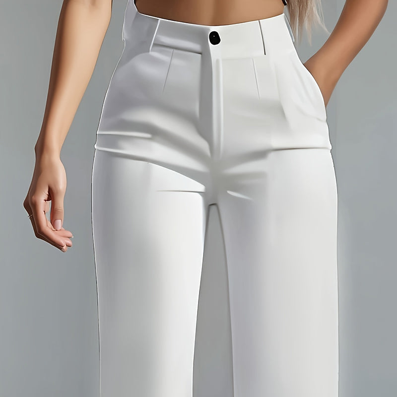 Relaxed Fit Straight Leg Trousers