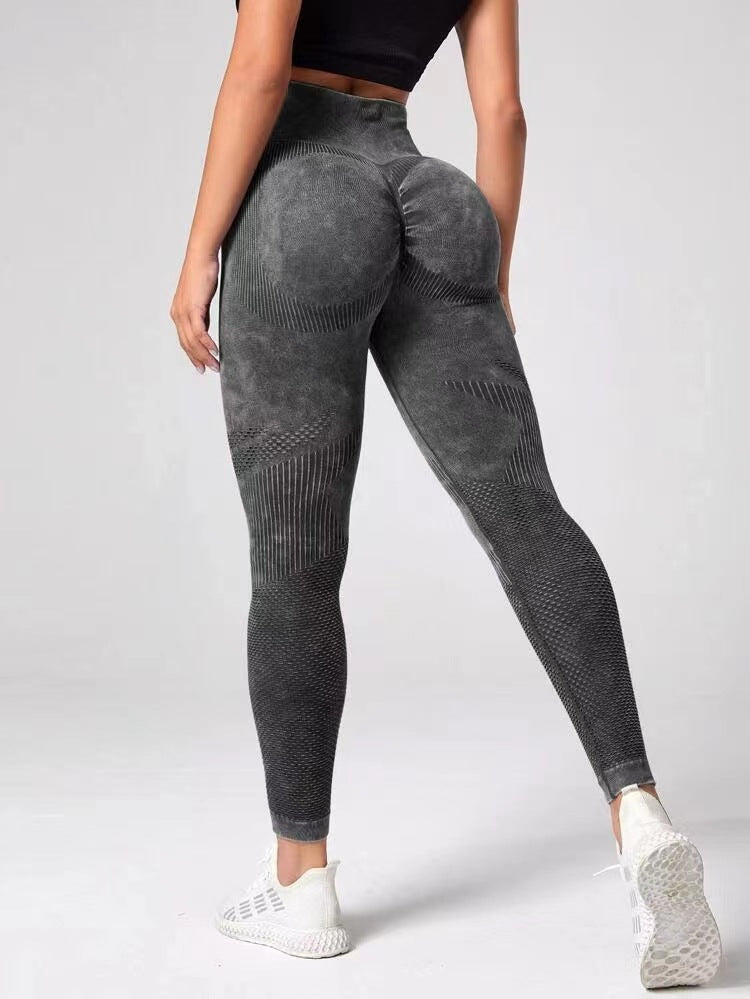 Premium Hollow Design Seamless Leggings High Waist Hip Lifting