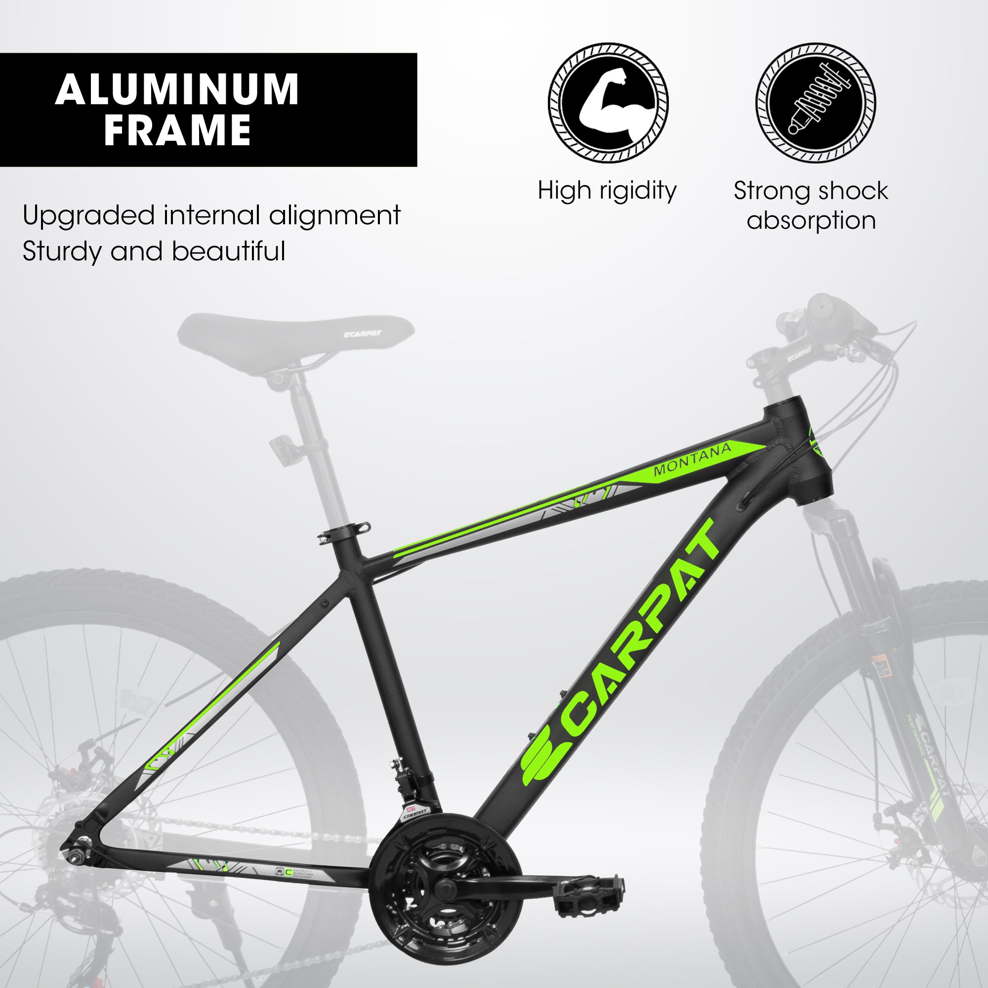A26322 26-inch Mountain Bike, Shock Absorbing Front Fork With 21-speed Disc Brake