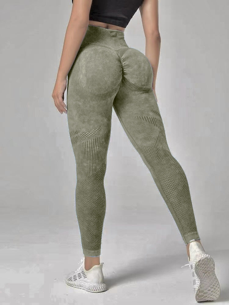 Premium Hollow Design Seamless Leggings High Waist Hip Lifting