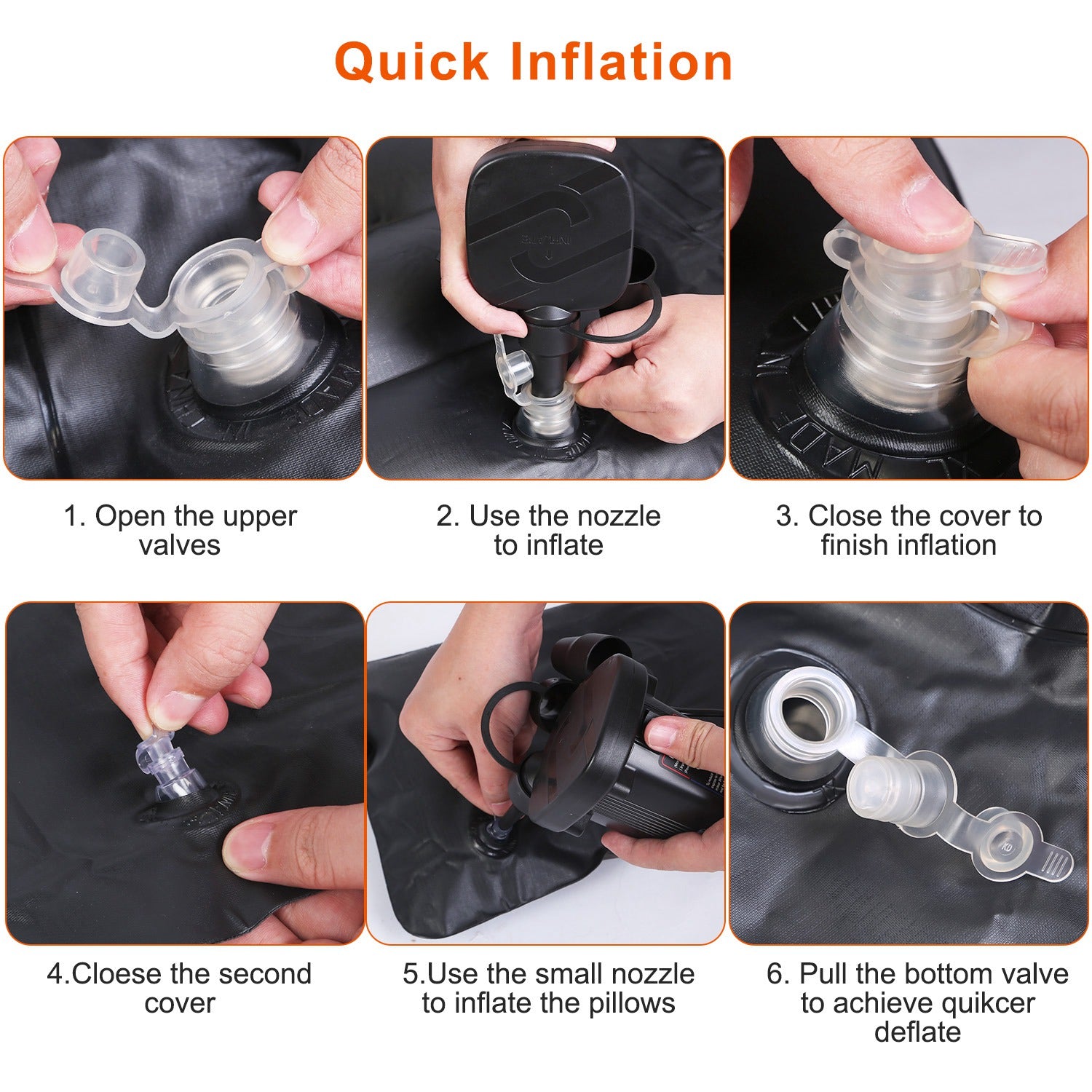 1Set Inflatable Thickened Camping Air Mattress