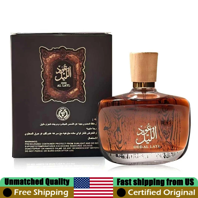 Arabiyat Prestige Oud Al Layl Eau De Parfum 100ml Original Arab Perfumes 3.4 oz Lasting Luxury Unisex Pheromones Perfume Cologne