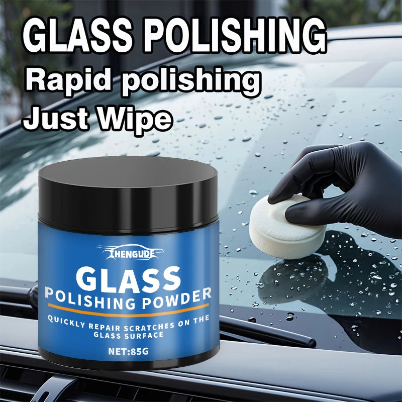 Glass Polishing Powder - Professional Car Windshield Scratch Remover, Camper Mirror Clarity Restorer