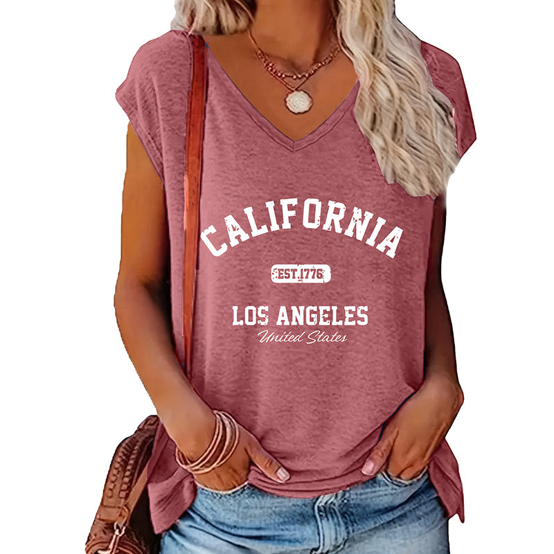 2 Pack Summer California Graphic Printed T-Shirt