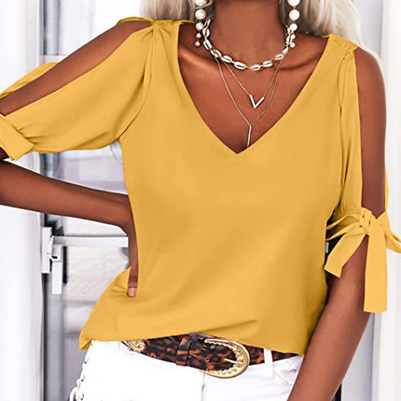 Cold Shoulder Tops Blouses