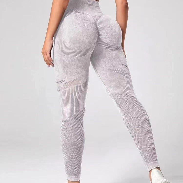 Premium Hollow Design Seamless Leggings High Waist Hip Lifting