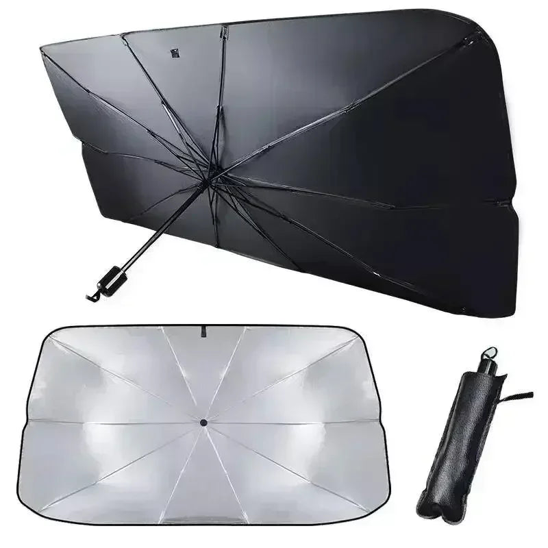 Fold Auto Car Windshield Sun Shade Covers Front Window Sunscreen Sun Visors Heat Insulation Sunshade Parasol for Car Accessories