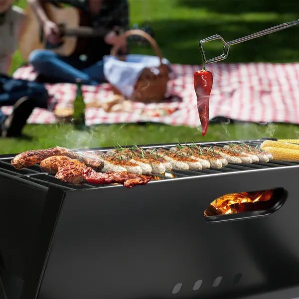 Outdoor Portable BBQ Barbecue Grill Foldable Charcoal Grill