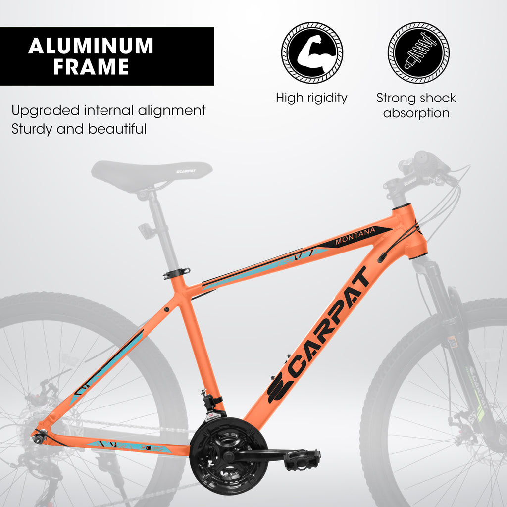 A26322 26-inch Mountain Bike, Shock Absorbing Front Fork With 21-speed Disc Brake