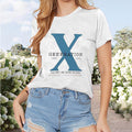 Casual Round Neck Letter Print Top