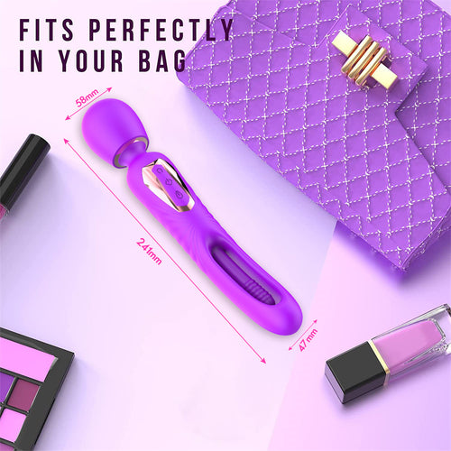 Adult Sex Toys Female Slap Vibrator, Couple Sex Toys With 7 Slap And 10 Vibration   Modes, Female G-spot Clitoral Dildo