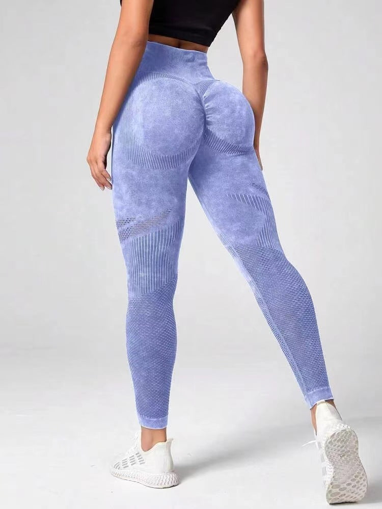 Premium Hollow Design Seamless Leggings High Waist Hip Lifting