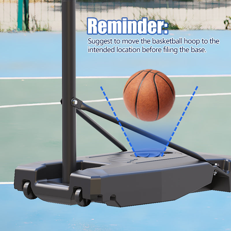 TotheCORE 5.25-8.53 Ft Adjustable Portable Basketball Hoop