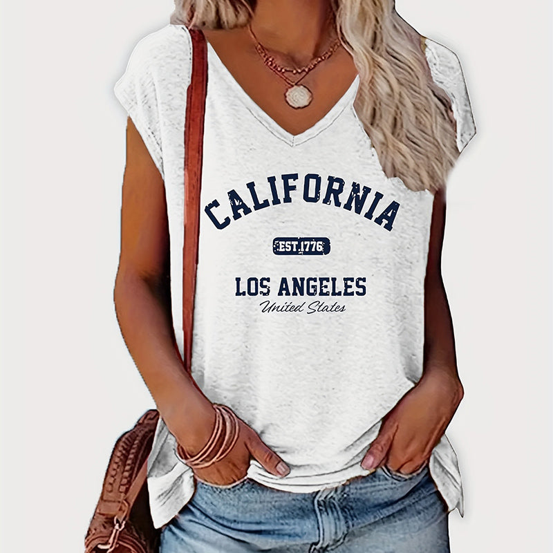 2 Pack Summer California Graphic Printed T-Shirt