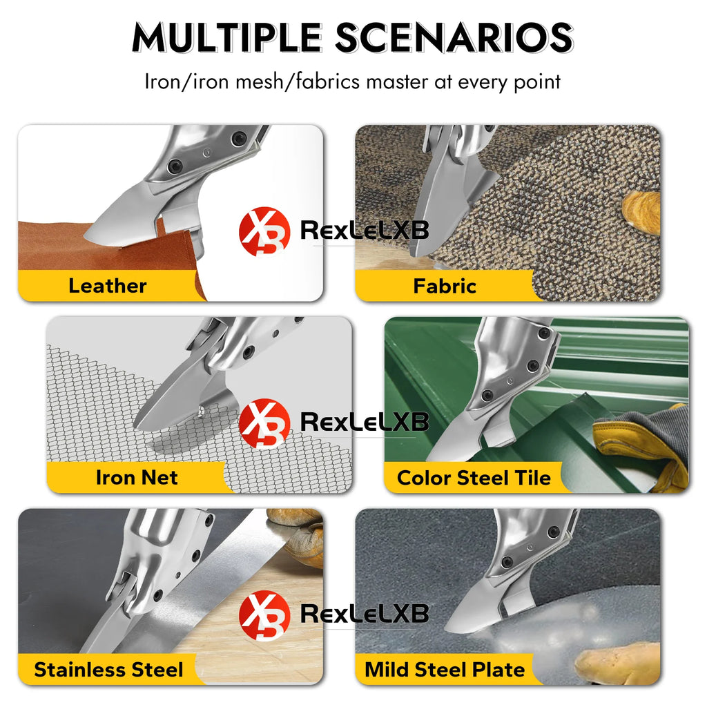 Brushless Cordless Metal Shear Electric Scissors 2 Variable Speed Metal Iron Cutting Tool Sheet Cutter For Dewalt 20V Battery