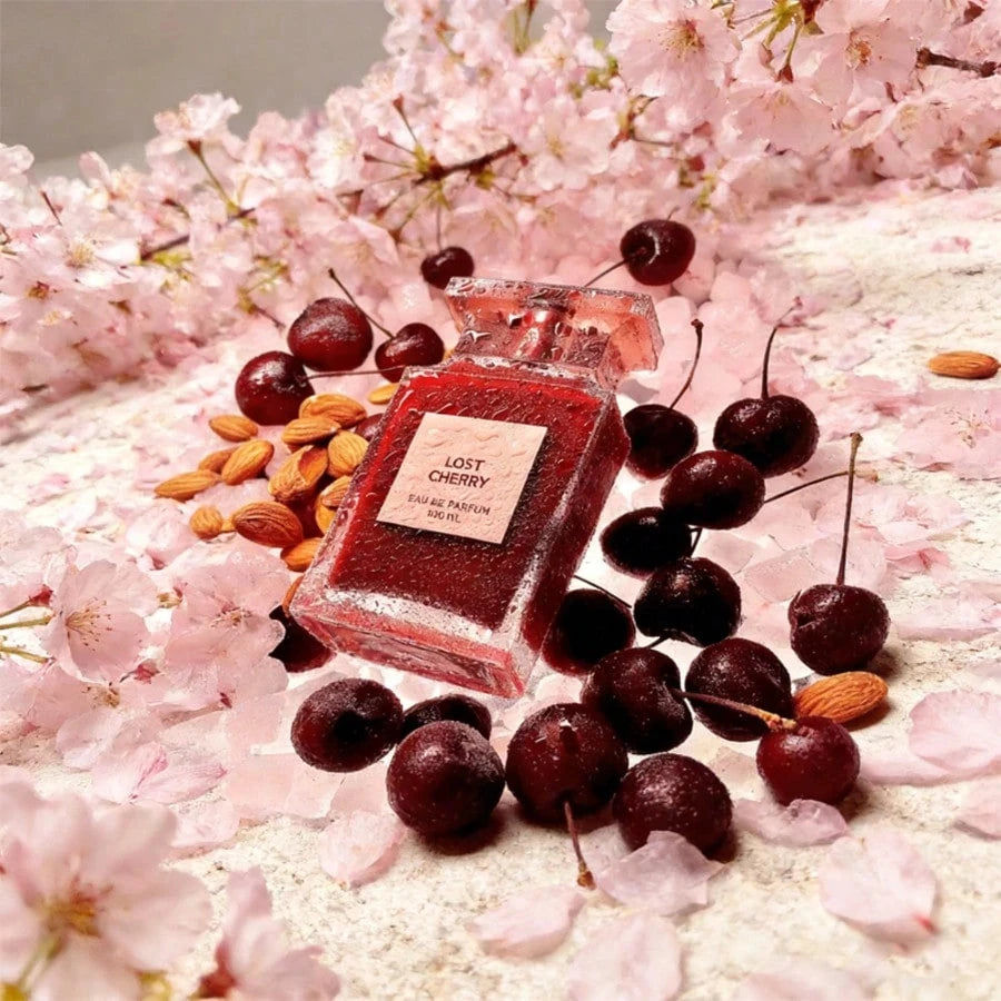 TOM FORDs Lost Cherry Eau De Parfum. Lost Cherry Immerses The Senses In A Candy-Like Gleam Of Black Cherry And Bitter Almond. It's A Great Gift For Best Friends, Girlfriends, Sisters And Mothers. Gift-Giving. 3.4 Fl.Oz / 100ml.